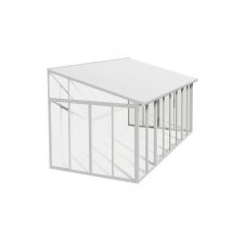 Palram - Canopia Serre, Veranda En Solarium Sanremo - Helder - Wit - 556x294cm