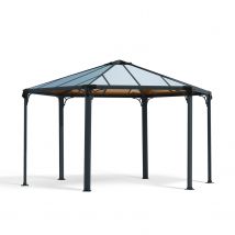 Palram | Canopia - Tuinpaviljoen Monaco - Donkergrijs/brons - 390x450x290cm