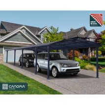 Palram |canopia - Carport Arcadia - Enkel - Donkergrijs/brons - 1077x360cm