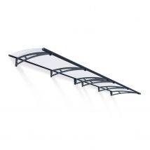 Palram | Canopia - Toegangsdeurluifel Aquila 4100 - Helder - Donkergrijs - 412x91,5cm
