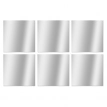 Zelfklevende Spiegels 6 Stuks Vierkant 10x10cm
