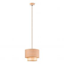 Home Sweet Home Hanglamp Cane/weave Linnen Natuur E27 ⌀33cm