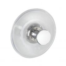 Wenko Zuignaphaak Arezzo - Metaal - Zilverkleurig - 9,5x3,5x15,5cm