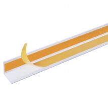 Alberts Hoekprofiel Zelfklevend Pvc 10x10x1mm 2,6m
