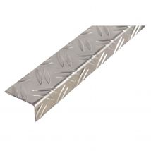 Alberts Hoekprofiel Aluminium Ribbelreliëf 53,6x29,5x1,5mm 2m