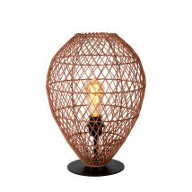 Lucide Tafellamp Kenjiro Okergeel Ø40cm E27