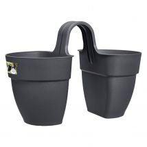 Elho Balkonbak Vibia Campana Flower Twin Antraciet 21cm