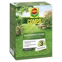 Compo Gazonmeststof Lange Werking - Milieuvriendelijk 1,5kg - 60m²