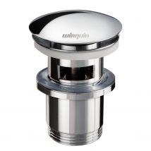 Wirquin Afvoerplug 73-92mm Met Clickwaste En Overloop Chroom