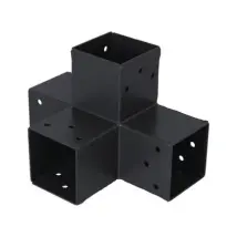 Suki Koppel T-stuk 4 Aansluitingen Recht Antraciet 71x71mm Type H