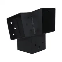 Suki Koppelstuk Hoek 3 Aansluitingen Antraciet 91x91mm Type F