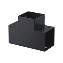 Suki Koppel T-stuk 3 Aansluitingen Antraciet 91x91mm Type G