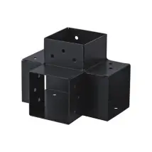 Suki Koppel T-stuk 4 Aansluitingen Antraciet 91x91mm Type H