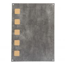Securit Wandbord Living Wall Betonlook Kurk 58x78cm Met Krijtmarker En Bevestigingskit