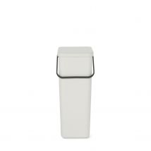 Brabantia Afvalbak Sort & Go - Kunststof - Lichtgrijs - 26.8x34.5x62cm - 40l