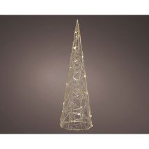 Decorismicro Led Conemetaal Lichtsnoer - 40 Led's - Warm Wit - 80cm