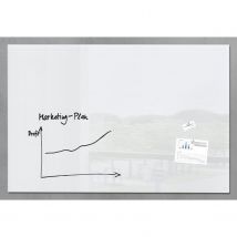 Sigel Glasmagneetbord Xl Artverum 1500x1000x18mm Super Wit Met 2 Magneten