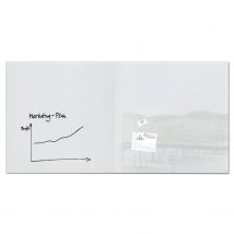 Sigel Glasmagneetbord Xl Artverum 2000x1000x18mm Super Wit Met 2 Magneten