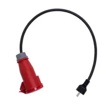 Verloopkabel Draagbare Lader Rood Cee-schuko 16a