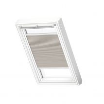 Velux Manueel Verduisterend Plisségordijn Fhc Sk10 1171swl Donkerzand White Line