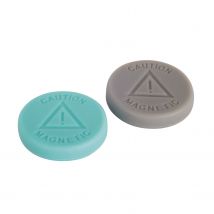 Fix-o-moll Magneet Schijfje Neodym Grijs 19x4mm 4 Stuks