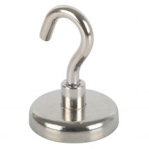 Fix-o-moll Magneet Haak Neodym Zilver 36mm