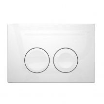 Geberit Bedieningspaneel Delta 25 Voor Up100 Inbouwreservoirs| 24,6x16,4x3,1cm Glanzend Wit
