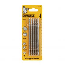 Dewalt Decoupeerzaagblad Universeel Progressor - 132mm - Bi-metaal - 5 Stuks