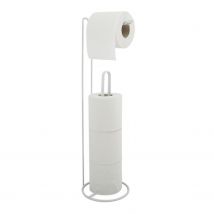 Msv Toiletrolhouder Amy - Metaal - Wit Mat
