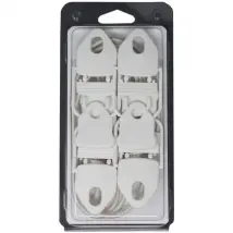 Seilflechter Tornado Clip Met Elastiek Wit 4mm 4 Stuks