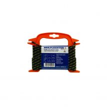 Seilflechter Trimlijn Gevlochten Zwart/geel 4mmx10m Op Haspel