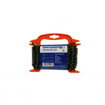 Seilflechter Gevlochten Surflijn Zwart/geel – 4 Mm X 15 M Op Rol