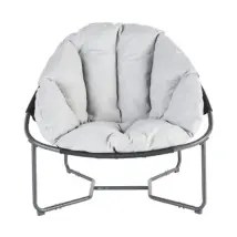 Naterial Tuinfauteuil Cocoon - Aluminium/textileen - Antraciet - B 95cm X D 88cm X H 80cm