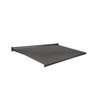 Domasol Knikarmscherm F10 Manueel Ral7016 Donker Grijs Doek D367 300x250cm
