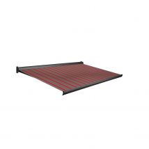 Domasol Knikarmscherm F10 Motor Schakelaar Ral 7016str Dessin Doek D265 400x250cm