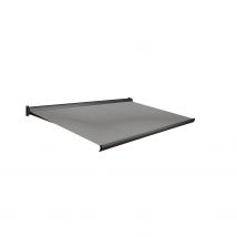 Domasol Knikarmscherm F10 Manueel Ral7016 Dessin Doek D292 400x250cm