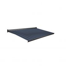 Domasol Knikarmscherm F10 Manueel Ral7016 Dessin Doek D390 400x250cm