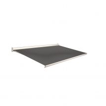Domasol Knikarmscherm F10 Manueel Ral9001 Donker Grijs Doek D367 450x250cm