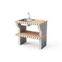 Tuozi Bailén Plus Zijtafel Module Met Spoelbak En Kraan, Links