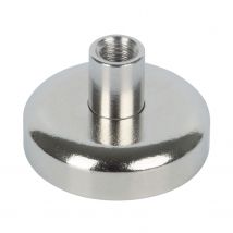 Fix-o-moll Magneet Neodymium Zilver Draadbus 25mm