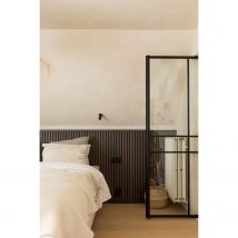 Maestro Latt Lattenwand - Smoked Walnut + Matte Black - 277x30cm - 2 Stuks