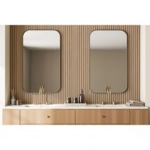 Maestro Latt Novo Lattenwand - Natural Oak + White - Vochtbestendig - 277x30cm - 16mm - 2 Stuks