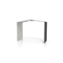 Globel Overkapping Uitbreidingsmodule Worker & Parker - Antraciet - B125xd308xh225cm