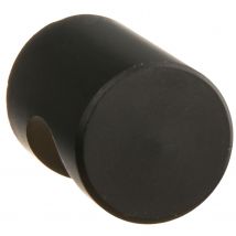 Bertomani Meubelknop Aluminium Zwart 18mm 2 Stuks