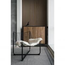 Grosfillex Wandpaneel Linio - Element 3d Effect - Pvc - Walnut - 37,5x260cm