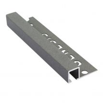 Genesis Plat Profiel - Aluminium Grijs - 12x1,2mm 2,7m