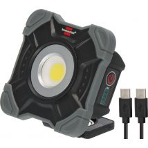 Brennenstuhl Accu Led Bouwlamp Sh 1000 Mac (1000lm, Ip54, Oplaadbare Led-werklamp Met Magneet En Karabijnhaakring, Robuuste Behuizing)