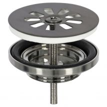 Differnz Afvoerplug - Gun Metal 64mm