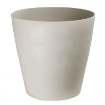 Bloempot Swing Cone - Kunststof - Witsteen - Diam.30xh29cm