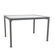 Green Outside Pergola Actual 4x3m - Bioklimatisch - Gemotoriseerd - Vrijstaand - Aluminium - Grijs - 12 M²